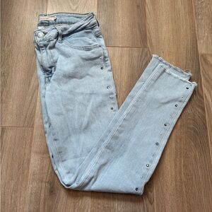 Levi’s High Rise Super Skinny Gemstone Studded Jeans